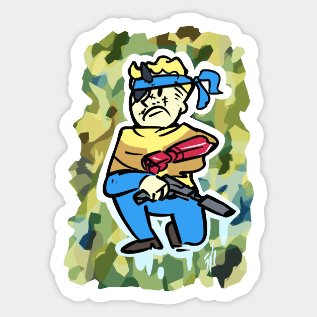 Punished "VaultBoy" Snake Sticker by jamesweinreb